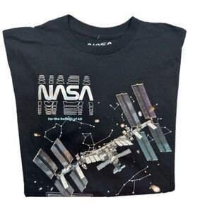 NWOT NASA Unisex Black Short Sleeve Graphic Tee Shirt - Size XL